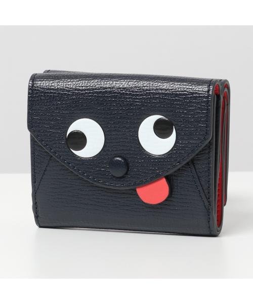 ANYA HINDMARCH(アニヤハインドマーチ)/ANYA HINDMARCH 三つ折り財布 Zany Mini Tri－Fold Wallet/ブルー