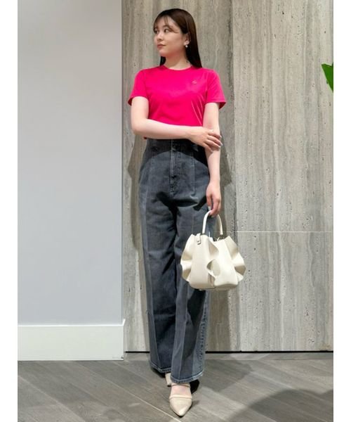 ハイウエストワイドデニムパンツ 予めご了承ください