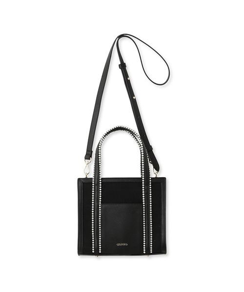 パールトリミングキャンバスコンビバッグ 予めご了承ください