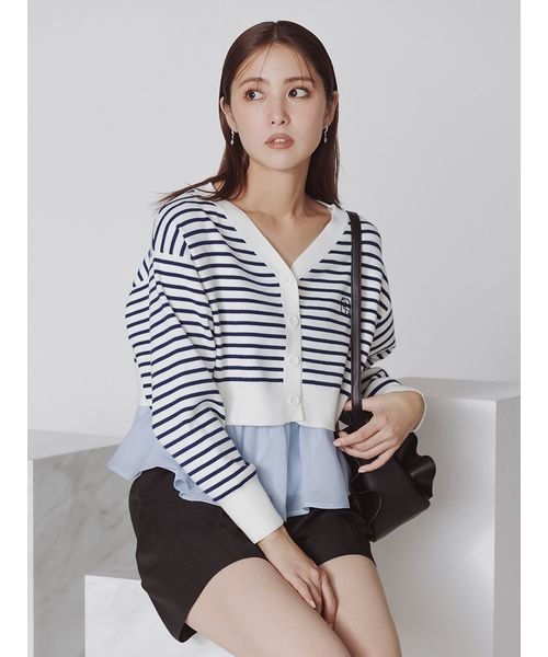 クロップドカーデレイヤードプルオーバー(505856600)｜阪急百貨店公式  