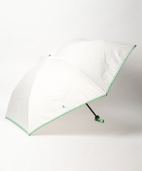 POLO RALPH LAUREN(umbrella)(ポロラルフローレン（傘）)/折りたたみ傘　無地ロゴ/オフホワイト