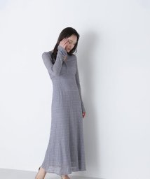 NATURAL BEAUTY BASIC(ナチュラルビューティーベーシック)/バルファスレースワンピース　24SS/ブルーグレー