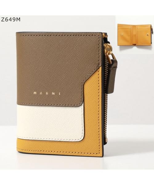 MARNI 二つ折り財布 PFMO0054U1 LV520 ロゴ MARNI 二つ折り財布 PFMO0054U1 LV520
