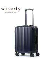 wise:ly(ワイズリー)/ワイズリー スーツケース 機内持ち込み Sサイズ 34L 軽量 小型 フレームタイプ キャスターストッパー wise:ly wisely 338－2080/ネイビー