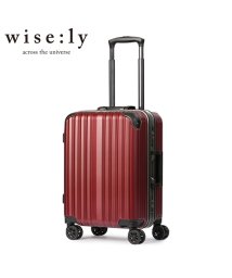 wise:ly(ワイズリー)/ワイズリー スーツケース 機内持ち込み Sサイズ 34L 軽量 小型 フレームタイプ キャスターストッパー wise:ly wisely 338－2080/レッド