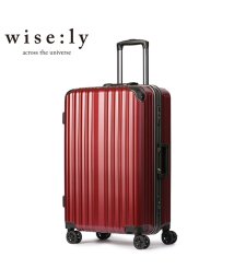 wise:ly(ワイズリー)/ワイズリー スーツケース Mサイズ 60L 軽量 中型 フレームタイプ キャスターストッパー キャリーケース wise:ly wisely 338－2081/レッド