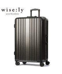 wise:ly(ワイズリー)/ワイズリー スーツケース Lサイズ 91L 軽量 大型 大容量 無料受託手荷物 フレームタイプ ストッパー wise:ly wisely spark 338－2/ブラック