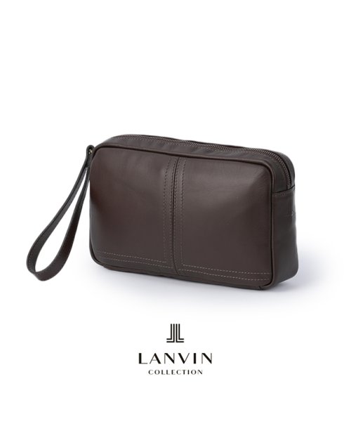 ランバンコレクション クラッチバッグ セカンドバッグ メンズ レザー 本革 撥水 防水 日本製 結婚式 LANVIN COLLECTION 286201 
