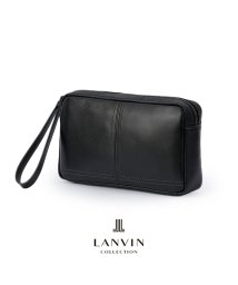 LANVIN COLLECTION(ランバン コレクション)/ランバンコレクション クラッチバッグ セカンドバッグ メンズ レザー 本革 撥水 防水 日本製 結婚式 LANVIN COLLECTION 286201/ブラック