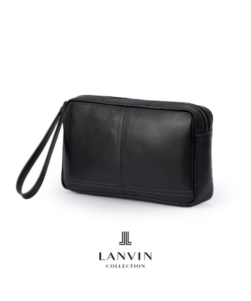 ランバンコレクション クラッチバッグ セカンドバッグ メンズ レザー 本革 撥水 防水 日本製 結婚式 LANVIN COLLECTION 286201 