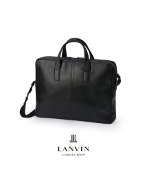 LANVIN COLLECTION(ランバン コレクション)/ランバンコレクション ビジネスバッグ ブリーフケース メンズ ブランド レザー 本革 撥水 日本製 A4 2WAY LANVIN COLLECTION 2865/ブラック