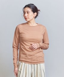 BEAUTY&YOUTH UNITED ARROWS(ビューティーアンドユース　ユナイテッドアローズ)/コットンナイロン天竺 シアー クルーネック Tシャツ/SHERBET