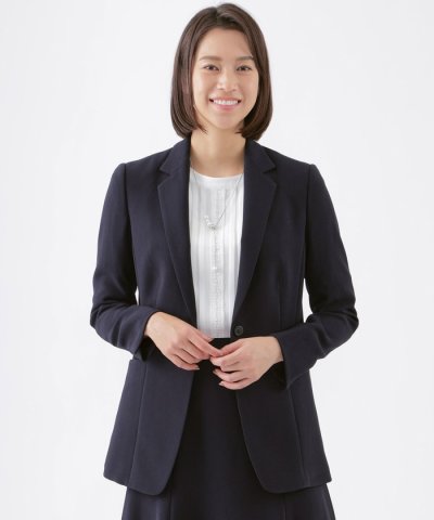 【ウォッシャブル】【美シリーズ】【セットアップ対応】ダブルフェイステーラードジャ