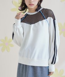 miette/メッシュ切替サイドラインスウェット/505857357