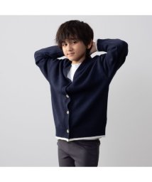 MAC HOUSE(kid's)(マックハウス（キッズ）)/NAVY ネイビー ニットカーディガンアンサンブル MH645－800/ネイビー