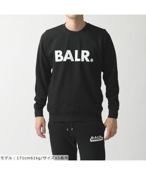BALR(ボーラー)/BALR. Brand Crew Neck Sweater 長袖 スウェット トレーナー/ブラック