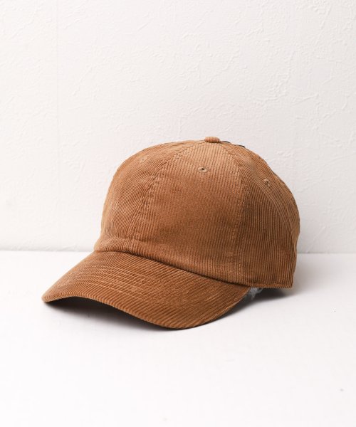 ar/mg(エーアールエムジー)/【W】【it】【JPS1467】【newhattan】Baseball Low Cap corduroy/モカ