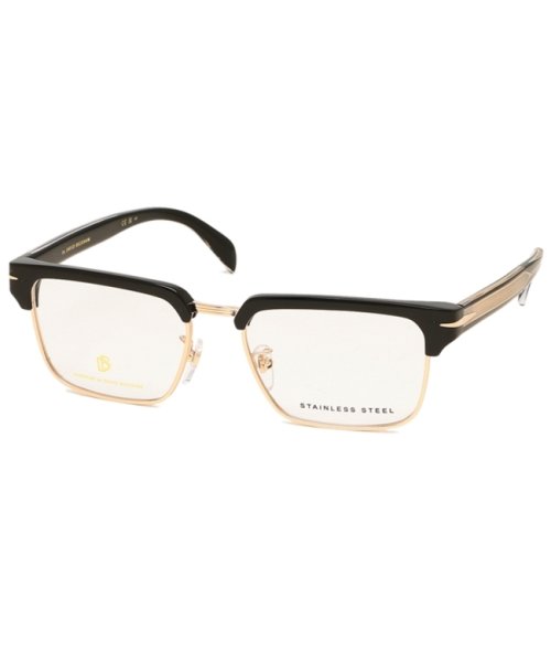 デビッドベッカム メガネフレーム 眼鏡フレーム インターナショナルフィット ブラック ゴールド メンズ DAVID BECKHAM 7112 2M2 DAVID BECKHAM デビッドベッカム メガネフレーム 眼鏡フレーム インターナショナルフィット ブラック ゴールド メンズ