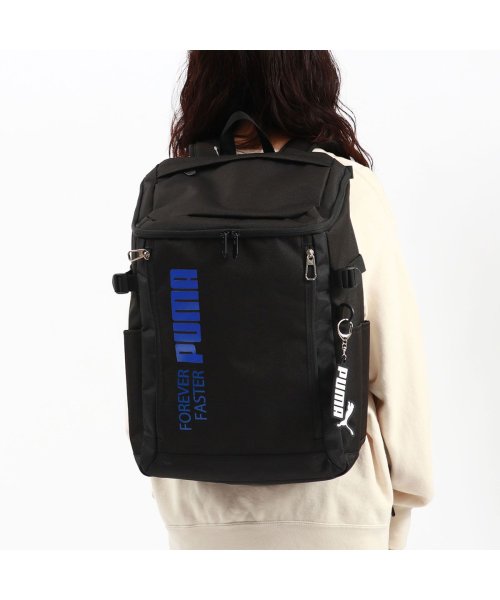 PUMA(プーマ)/プーマ リュック おしゃれ 大容量 リュックサック PUMA 通学リュック 軽量 30L B4 A4 撥水 ノートPC ボックス型 アクティブ J20292/ブラック系1