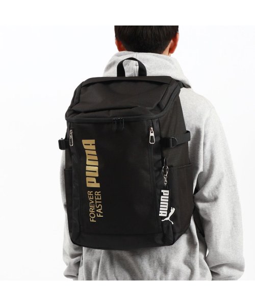 PUMA(PUMA)/プーマ リュック おしゃれ 大容量 リュックサック PUMA 通学リュック 軽量 30L B4 A4 撥水 ノートPC ボックス型 アクティブ J20292/ブラック系3