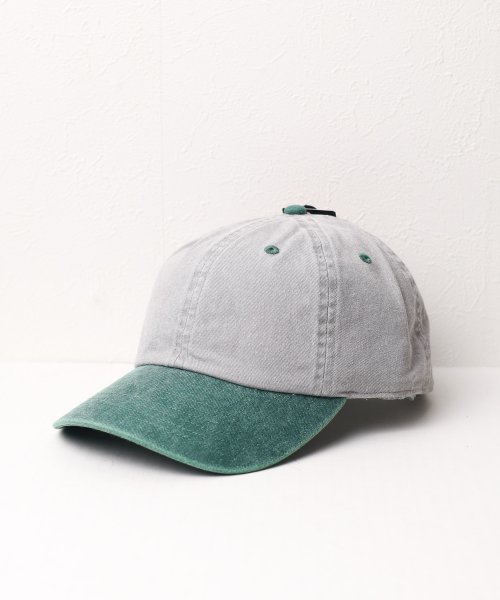 ar/mg(エーアールエムジー)/【W】【it】【1201(twotone)】【newhattan】Baseball Low Cap pigment dyed two tone/グレー系2