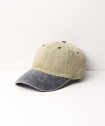 ar/mg(エーアールエムジー)/【W】【it】【1201(twotone)】【newhattan】Baseball Low Cap pigment dyed two tone/カーキ
