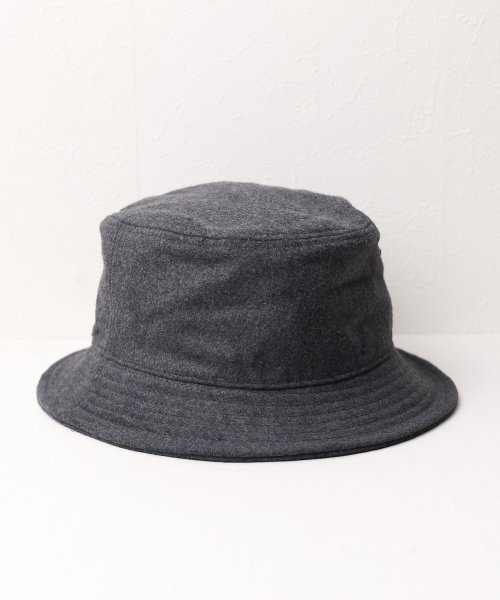 ar/mg(エーアールエムジー)/【W】【it】【1550】【newhattan】Bucket Hat wool/ダークグレー