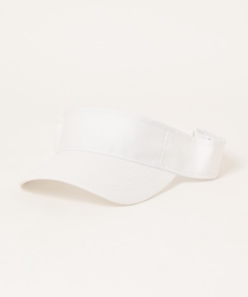 ar/mg(エーアールエムジー)/【W】【it】【1900】【newhattan】100% cotton sun visor/ホワイト