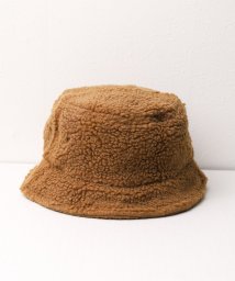 ar/mg(エーアールエムジー)/【W】【it】【2512】【newhattan】Bucket Hat boa fleece/キャメル