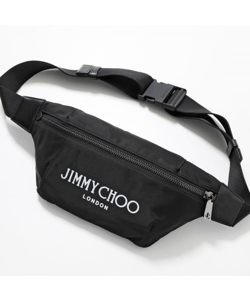 JIMMY CHOO(ジミーチュウ)/Jimmy Choo ボディバッグ FINSLEY CZM DNH ロゴ/ブラック