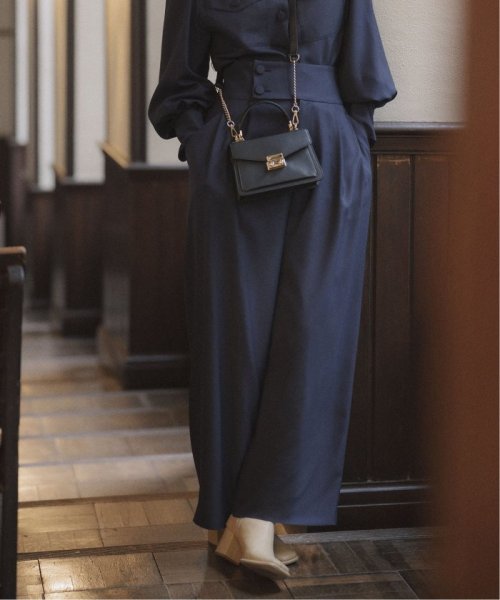 Avec H タックワイドパンツ 