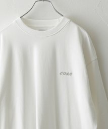 coen(coen)/コーエンロゴ刺繍インレイプルオーバー/OFFWHITE