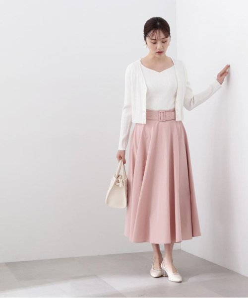 セール】サーキュラーカラーフレアスカート WEB限定カラー：ブラウン  