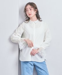 UNITED ARROWS(ユナイテッドアローズ)/オーガンジープリーツ カフス ブラウス/OFFWHITE