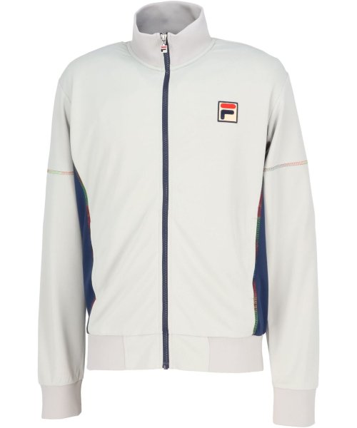 FILA（ZETT Mens）(フィラ（ゼット　メンズ）)/【テニス】レインボーステッチ トラックジャケット メンズ /グレー