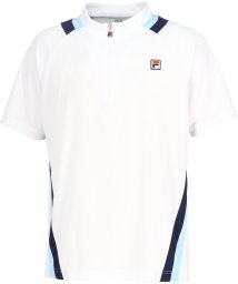 FILA（ZETT Mens）(フィラ（ゼット　メンズ）)/【テニス】切替 ハーフジップシャツ メンズ/ホワイト