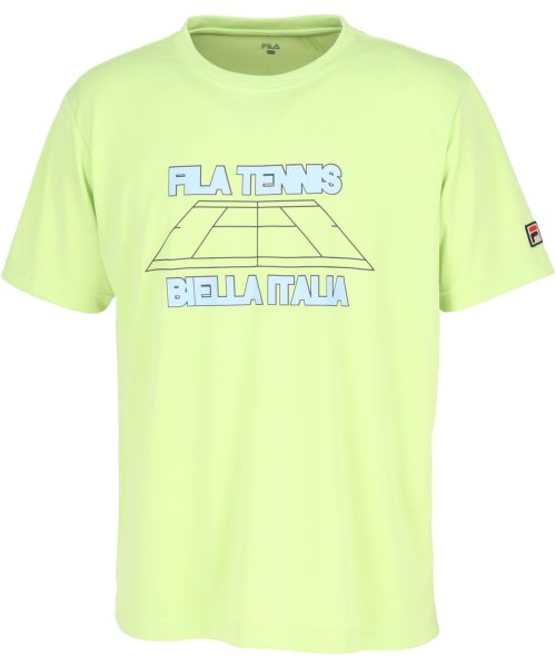 FILA（ZETT Mens）(フィラ（ゼット　メンズ）)/【テニス】グラフィックTシャツ メンズ/ライトグリーン