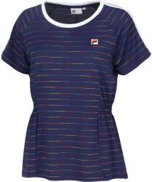 FILA（ZETT Ladies）/【テニス】レインボーボーダー クルーネックシャツ レディース/505856446