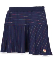 FILA（ZETT Ladies）(フィラ（ゼット　レディース）)/【テニス】レインボーボーダー フレアスコート レディース/ネイビー