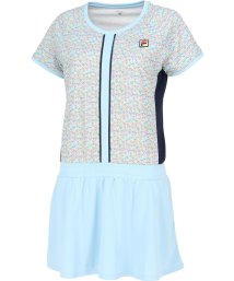 FILA（ZETT Ladies）/【テニス】ミックスニットプリント ラウンドネック 切替ワンピース レディース/505856455