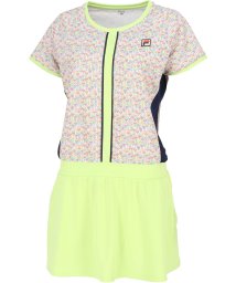 FILA（ZETT Ladies）(フィラ（ゼット　レディース）)/【テニス】ミックスニットプリント ラウンドネック 切替ワンピース レディース/ピンク