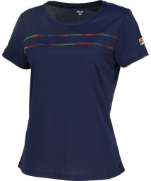 FILA（ZETT Ladies）/【テニス】無地 レインボーライン クルーネックシャツ レディース/505856457