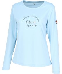 FILA（ZETT Ladies）(フィラ（ゼット　レディース）)/【テニス】グラフィックプリント クルーネックロングTシャツ レディース/サックス