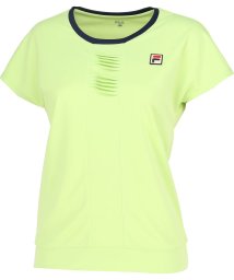FILA（ZETT Ladies）(フィラ（ゼット　レディース）)/【テニス】前タック ラウンドネックシャツ レディース/ライトグリーン