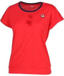 FILA（ZETT Ladies）(フィラ（ゼット　レディース）)/【テニス】前タック ラウンドネックシャツ レディース/レッド