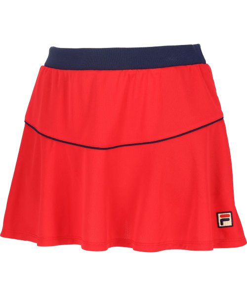 FILA（ZETT Ladies）(フィラ（ゼット　レディース）)/【テニス】無地 フレアスコート レディース/レッド