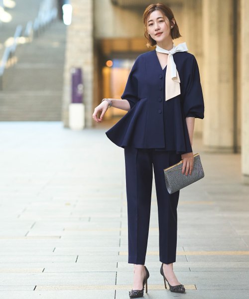 M-PREMIER 34号 パンツスーツ エムプルミエ パンツスーツ 34 570  