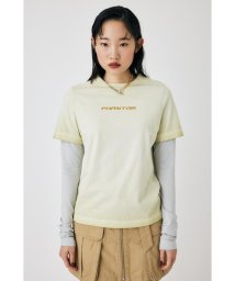 moussy(マウジー)/LAYERED LIKE EMBROIDERY LS Tシャツ/IVOY3