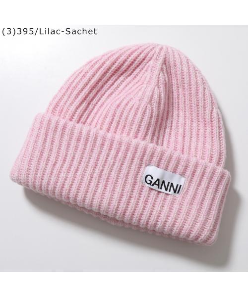 GANNI ブラック×ピンク ノースリーブニット（GANNI 優しい蝶柄