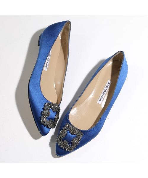 セール】MANOLO BLAHNIK フラットシューズ HANGISIFLAT FMC 9XX 0348 